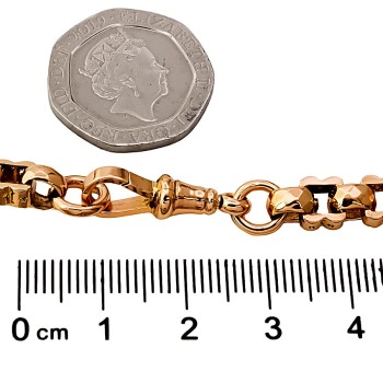 9ct Gold 37.4g 26 inch Unusual Chain